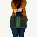 New Zealand Maori Kowhaiwhai Leather Bag Kakariki Maui and Mangopare - Aussie Hoodie