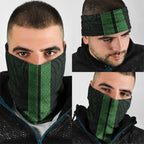 New Zealand Maori Kowhaiwhai Neck Gaiter Kakariki Maui and Mangopare - Aussie Hoodie