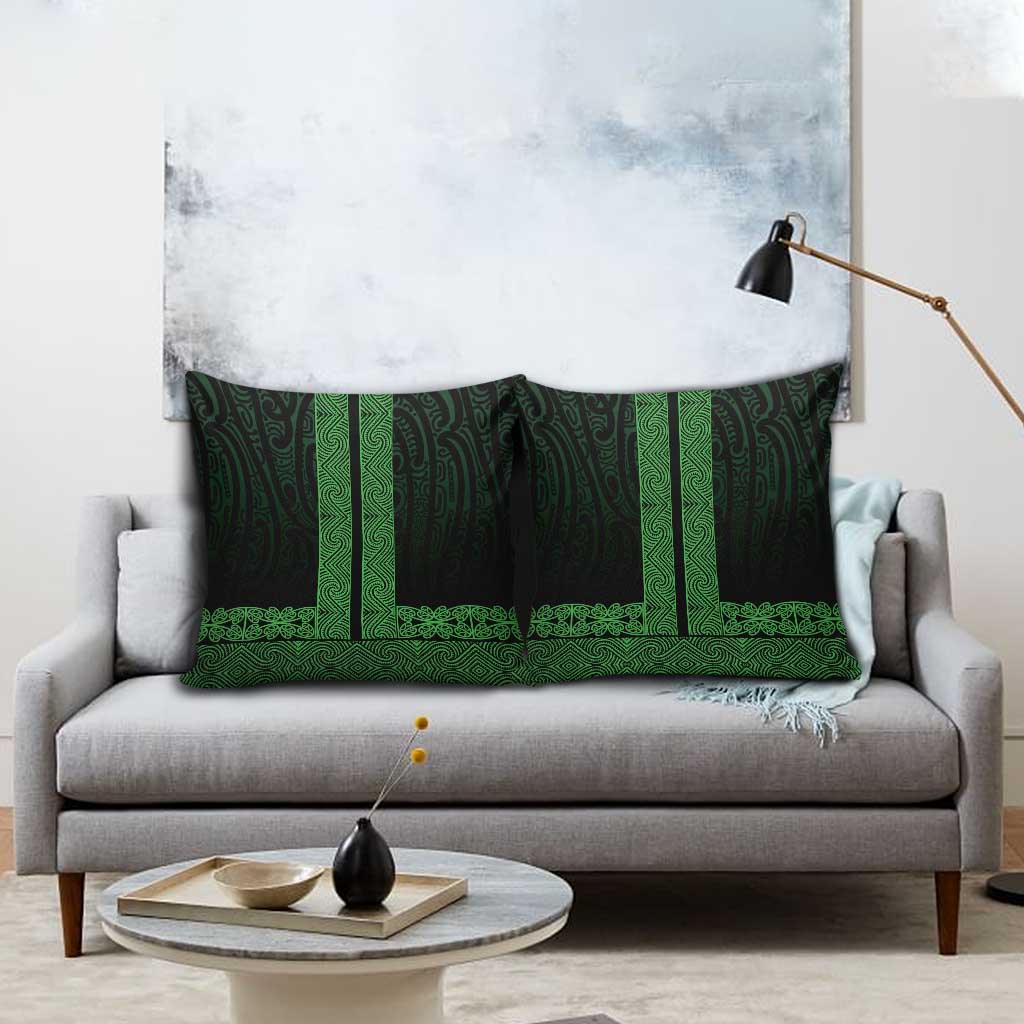 New Zealand Maori Kowhaiwhai Pillow Cover Kakariki Maui and Mangopare - Aussie Hoodie