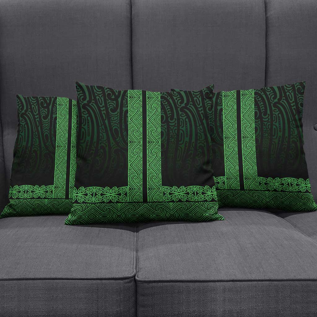 New Zealand Maori Kowhaiwhai Pillow Cover Kakariki Maui and Mangopare - Aussie Hoodie