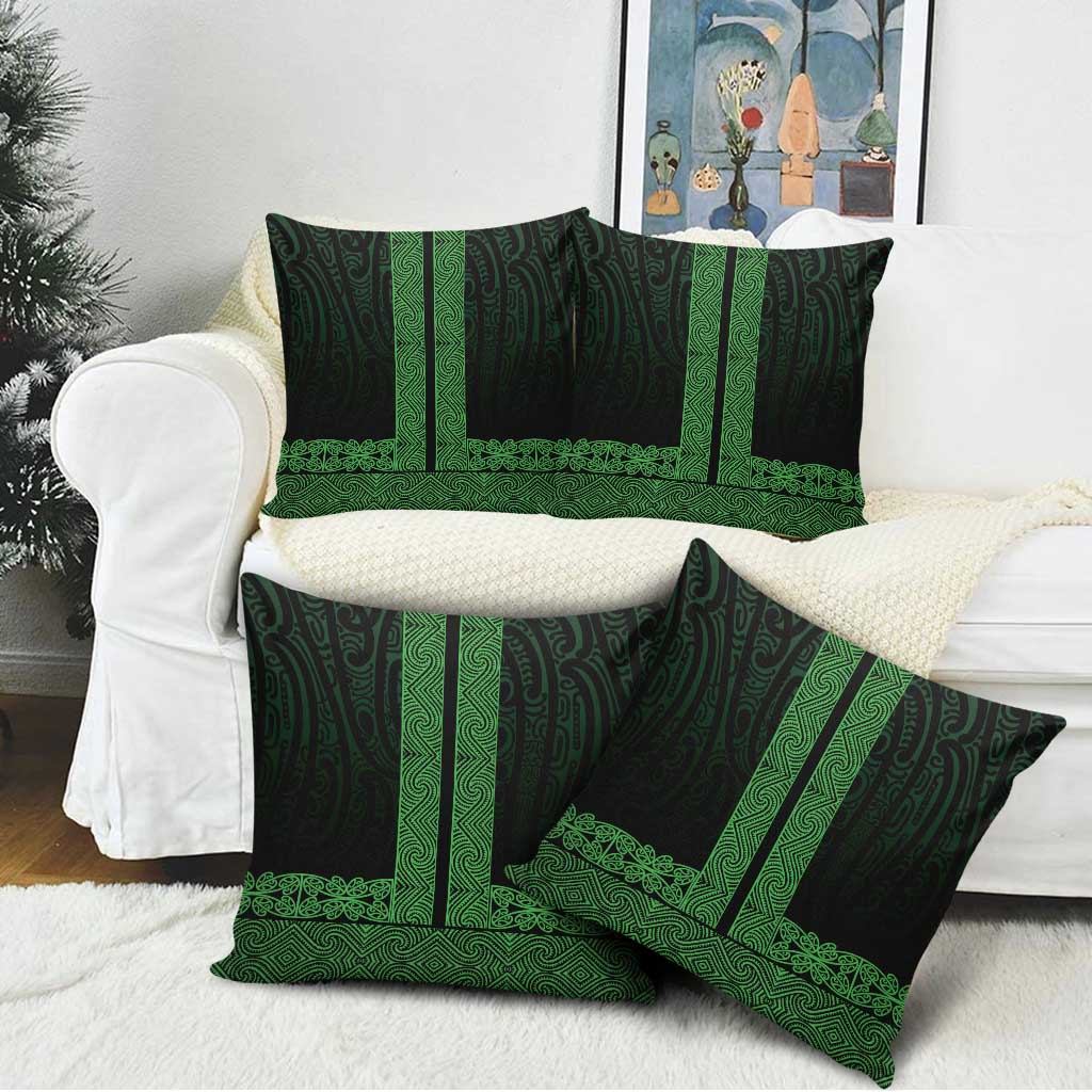New Zealand Maori Kowhaiwhai Pillow Cover Kakariki Maui and Mangopare - Aussie Hoodie