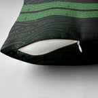 New Zealand Maori Kowhaiwhai Pillow Cover Kakariki Maui and Mangopare - Aussie Hoodie