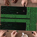 New Zealand Maori Kowhaiwhai Puzzle Kakariki Maui and Mangopare - Aussie Hoodie