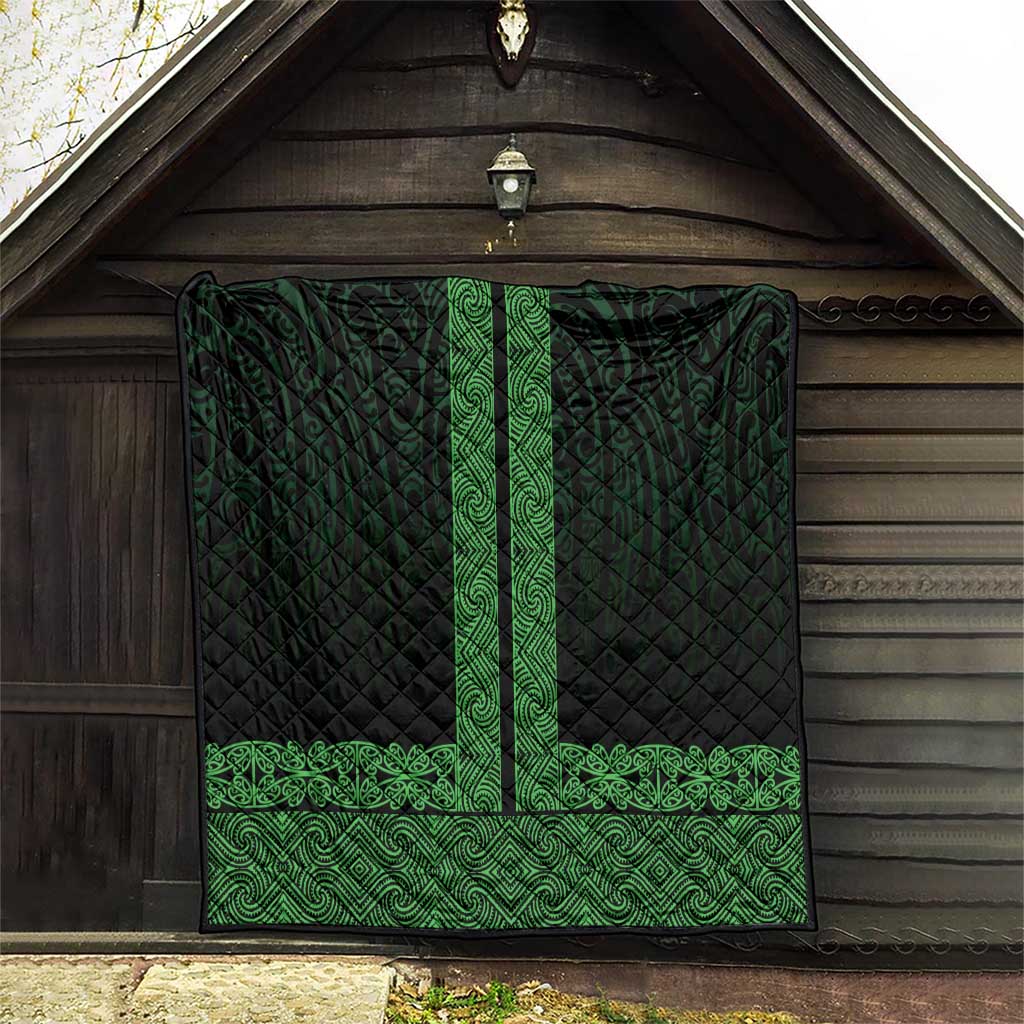 New Zealand Maori Kowhaiwhai Quilt Kakariki Maui and Mangopare