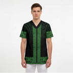 New Zealand Maori Kowhaiwhai Scrub Top Kakariki Maui and Mangopare - Aussie Hoodie