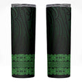 New Zealand Maori Kowhaiwhai Skinny Tumbler Kakariki Maui and Mangopare