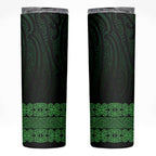 New Zealand Maori Kowhaiwhai Skinny Tumbler Kakariki Maui and Mangopare
