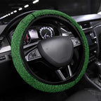 New Zealand Maori Kowhaiwhai Steering Wheel Cover Kakariki Maui and Mangopare