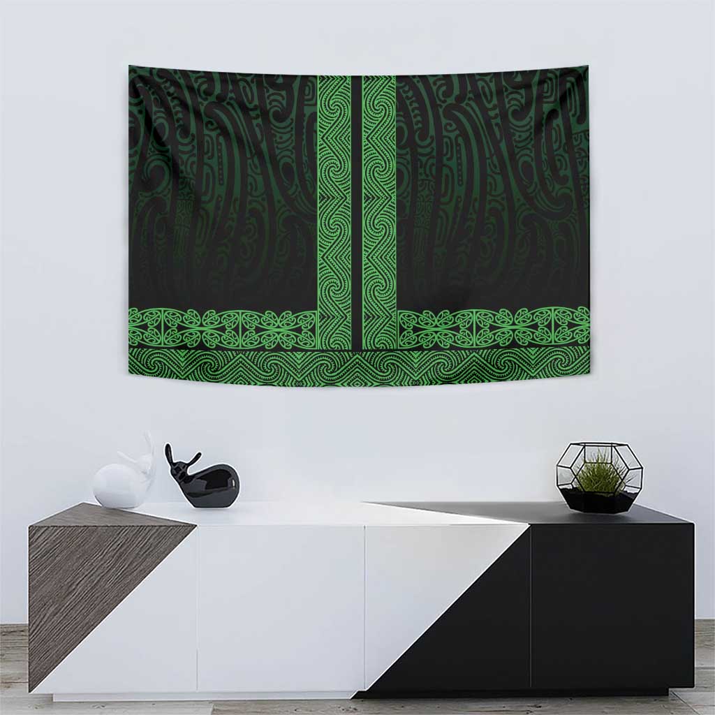 New Zealand Maori Kowhaiwhai Tapestry Kakariki Maui and Mangopare