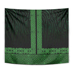 New Zealand Maori Kowhaiwhai Tapestry Kakariki Maui and Mangopare