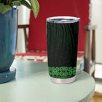 New Zealand Maori Kowhaiwhai Tumbler Cup Kakariki Maui and Mangopare