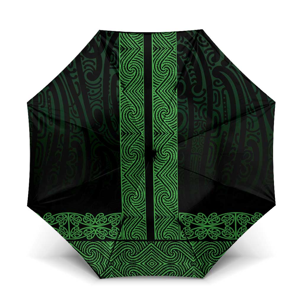 New Zealand Maori Kowhaiwhai Umbrella Kakariki Maui and Mangopare - Aussie Hoodie