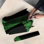 New Zealand Maori Kowhaiwhai Umbrella Kakariki Maui and Mangopare - Aussie Hoodie