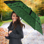 New Zealand Maori Kowhaiwhai Umbrella Kakariki Maui and Mangopare - Aussie Hoodie