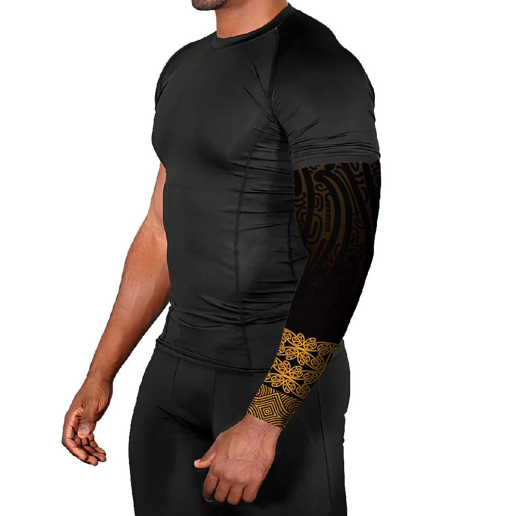 New Zealand Maori Kowhaiwhai Arm Sleeves Karaka Maui and Mangopare - Aussie Hoodie