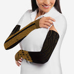 New Zealand Maori Kowhaiwhai Arm Sleeves Karaka Maui and Mangopare - Aussie Hoodie