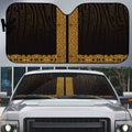 New Zealand Maori Kowhaiwhai Auto Sun Shade Karaka Maui and Mangopare - Aussie Hoodie