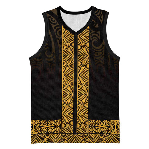 New Zealand Maori Kowhaiwhai Basketball Jersey Karaka Maui and Mangopare - Aussie Hoodie