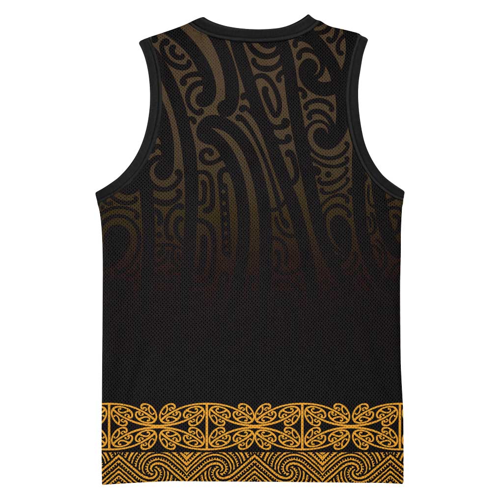New Zealand Maori Kowhaiwhai Basketball Jersey Karaka Maui and Mangopare - Aussie Hoodie
