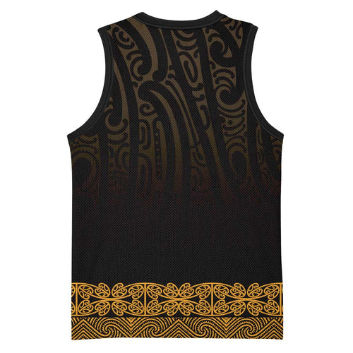 New Zealand Maori Kowhaiwhai Basketball Jersey Karaka Maui and Mangopare - Aussie Hoodie