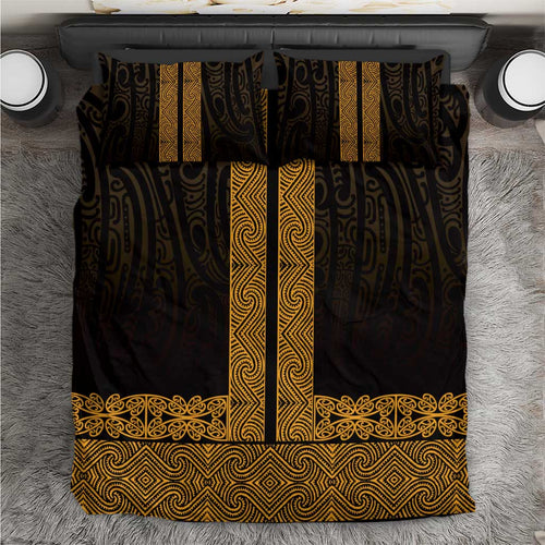 New Zealand Maori Kowhaiwhai Bedding Set Karaka Maui and Mangopare