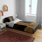 New Zealand Maori Kowhaiwhai Bedding Set Karaka Maui and Mangopare