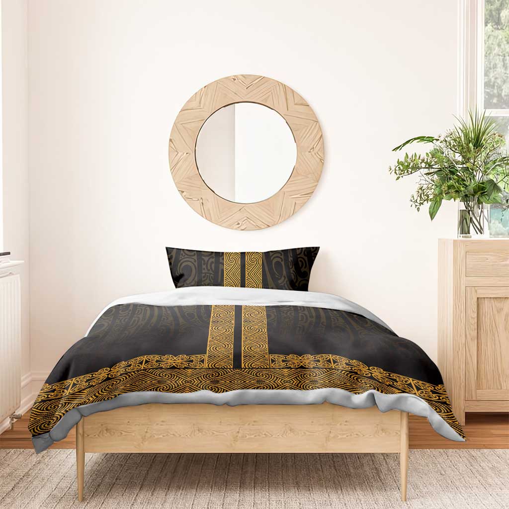New Zealand Maori Kowhaiwhai Bedding Set Karaka Maui and Mangopare