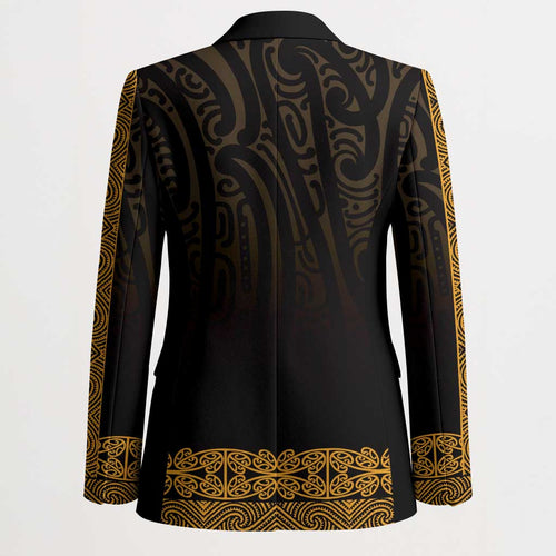 New Zealand Maori Kowhaiwhai Blazer Karaka Maui and Mangopare - Aussie Hoodie