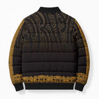 New Zealand Maori Kowhaiwhai Bomber Puffer Jacket Karaka Maui and Mangopare - Aussie Hoodie