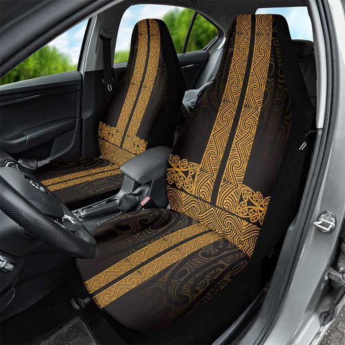 New Zealand Maori Kowhaiwhai Car Seat Cover Karaka Maui and Mangopare