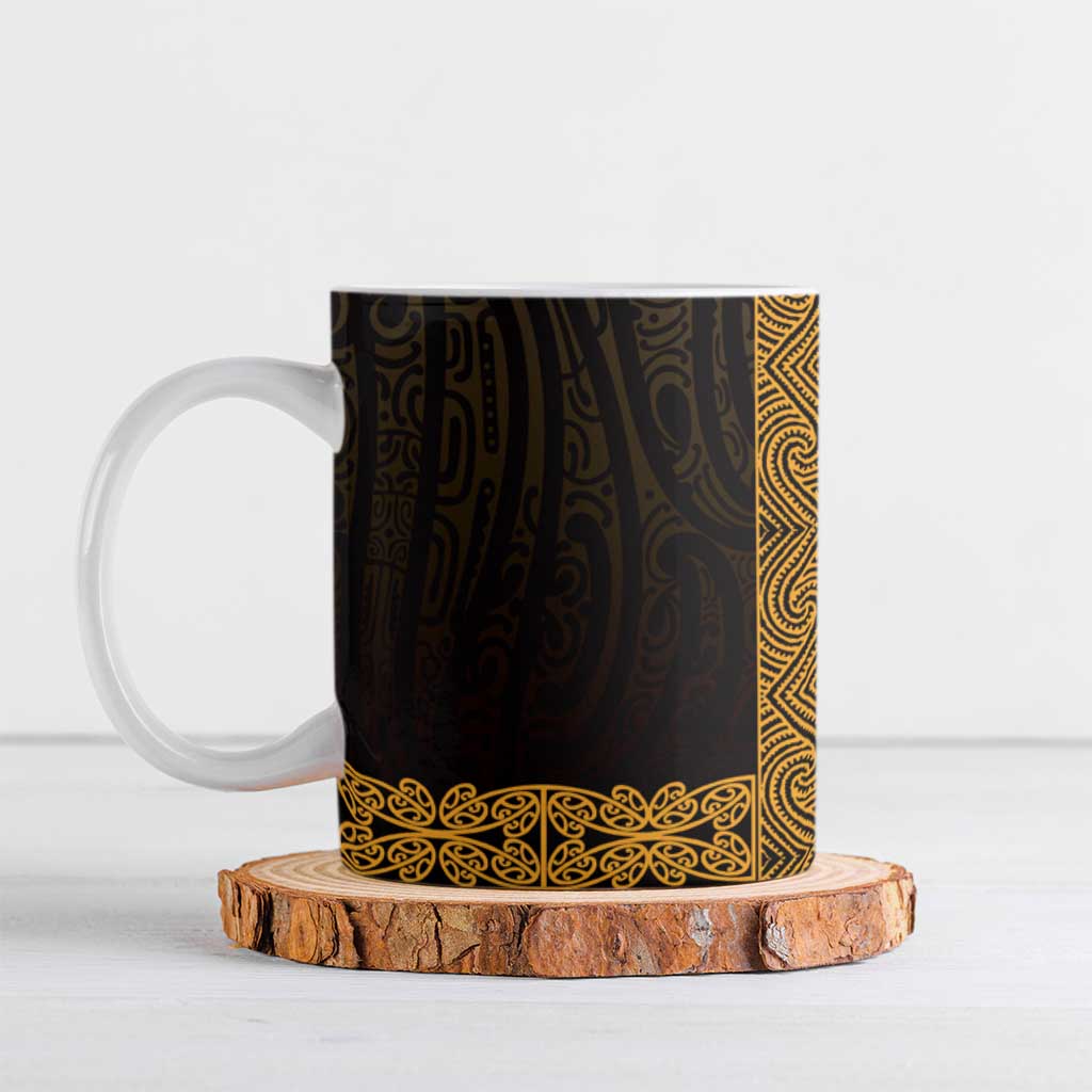 New Zealand Maori Kowhaiwhai Ceramic Mug Karaka Maui and Mangopare - Aussie Hoodie