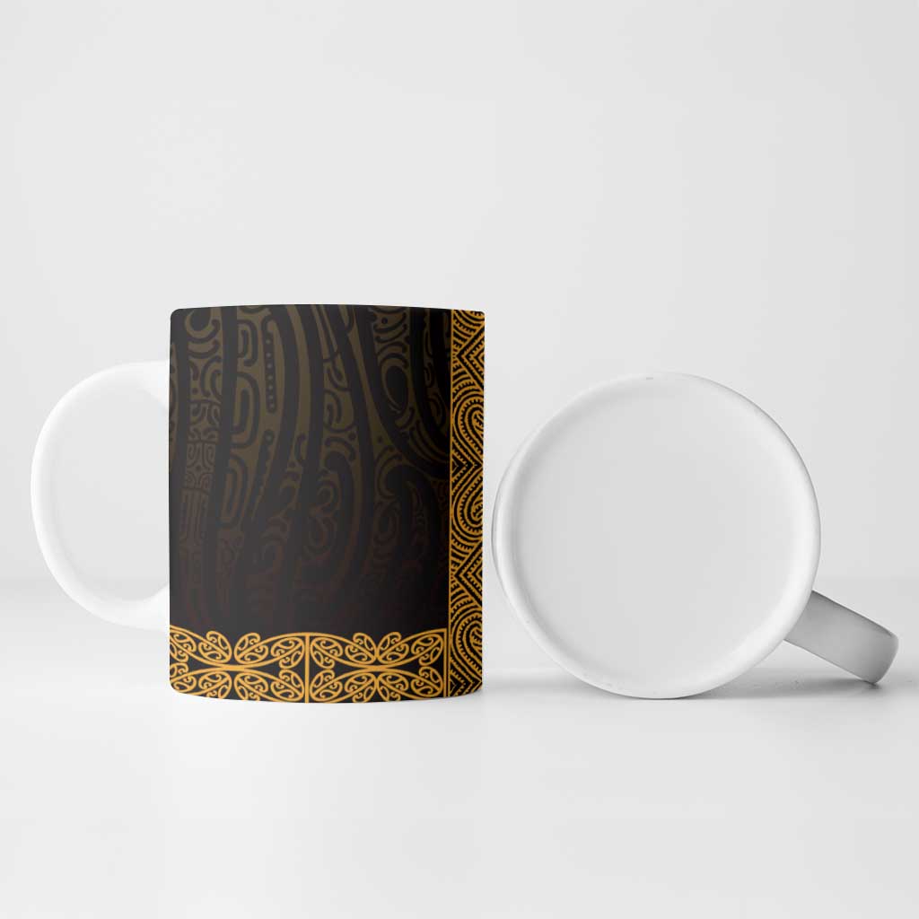 New Zealand Maori Kowhaiwhai Ceramic Mug Karaka Maui and Mangopare - Aussie Hoodie