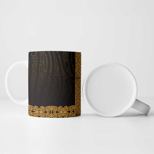 New Zealand Maori Kowhaiwhai Ceramic Mug Karaka Maui and Mangopare - Aussie Hoodie