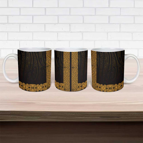 New Zealand Maori Kowhaiwhai Ceramic Mug Karaka Maui and Mangopare - Aussie Hoodie