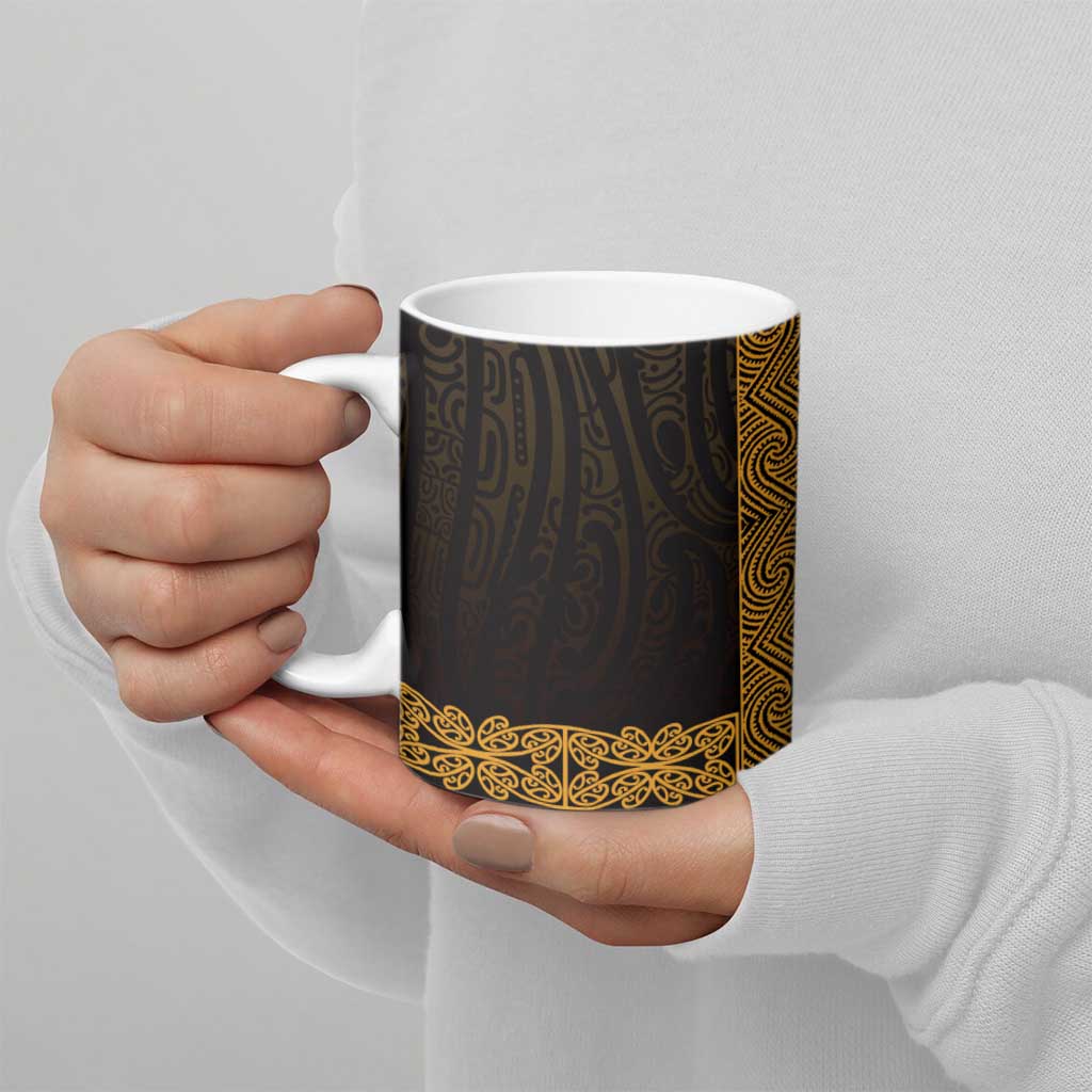 New Zealand Maori Kowhaiwhai Ceramic Mug Karaka Maui and Mangopare - Aussie Hoodie