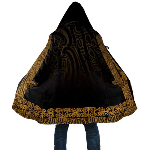 New Zealand Maori Kowhaiwhai Cloak Karaka Maui and Mangopare - Aussie Hoodie