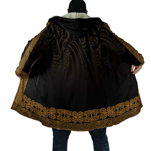New Zealand Maori Kowhaiwhai Cloak Karaka Maui and Mangopare - Aussie Hoodie