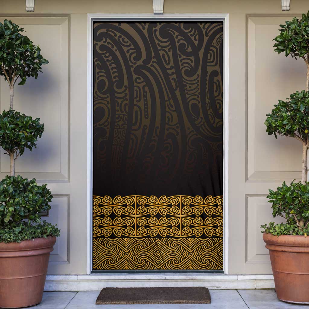 New Zealand Maori Kowhaiwhai Door Cover Karaka Maui and Mangopare - Aussie Hoodie