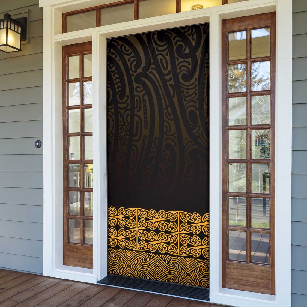 New Zealand Maori Kowhaiwhai Door Cover Karaka Maui and Mangopare - Aussie Hoodie