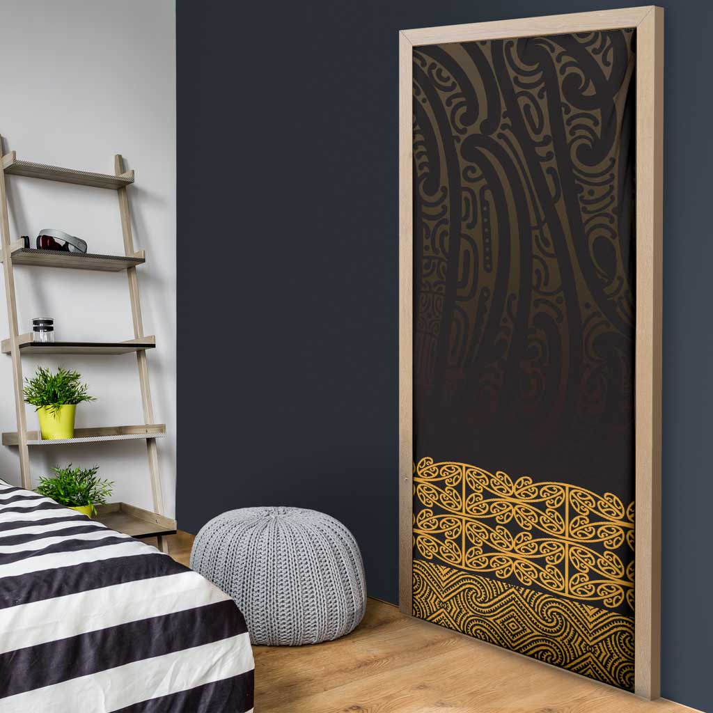 New Zealand Maori Kowhaiwhai Door Cover Karaka Maui and Mangopare - Aussie Hoodie