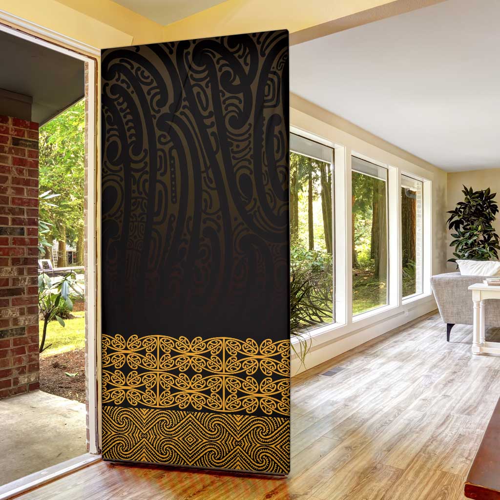 New Zealand Maori Kowhaiwhai Door Cover Karaka Maui and Mangopare - Aussie Hoodie