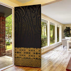 New Zealand Maori Kowhaiwhai Door Cover Karaka Maui and Mangopare - Aussie Hoodie