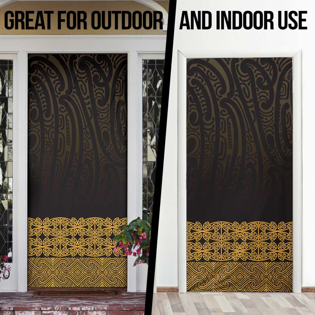 New Zealand Maori Kowhaiwhai Door Cover Karaka Maui and Mangopare - Aussie Hoodie