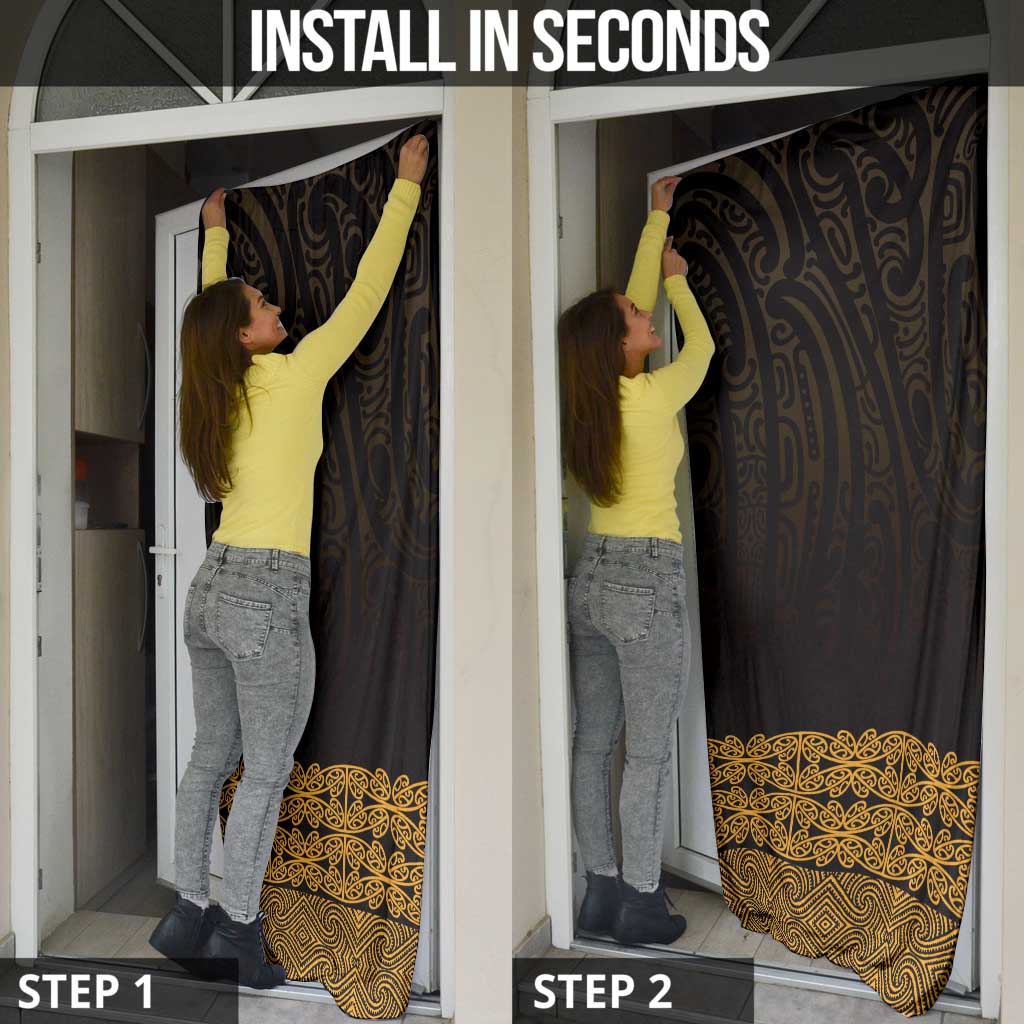 New Zealand Maori Kowhaiwhai Door Cover Karaka Maui and Mangopare - Aussie Hoodie