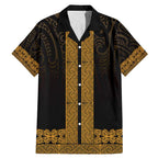 New Zealand Maori Kowhaiwhai Family Matching Mermaid Dress and Hawaiian Shirt Karaka Maui and Mangopare