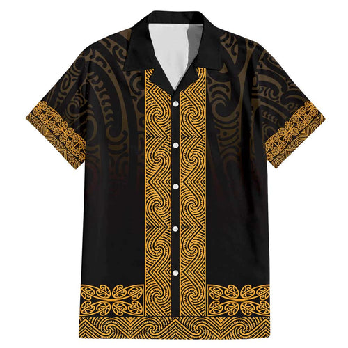 New Zealand Maori Kowhaiwhai Family Matching Mermaid Dress and Hawaiian Shirt Karaka Maui and Mangopare
