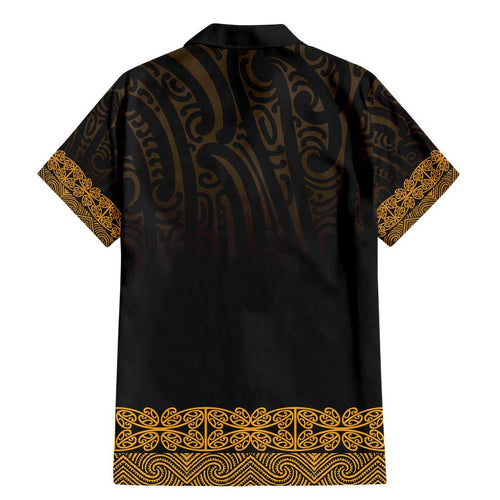 New Zealand Maori Kowhaiwhai Family Matching Mermaid Dress and Hawaiian Shirt Karaka Maui and Mangopare