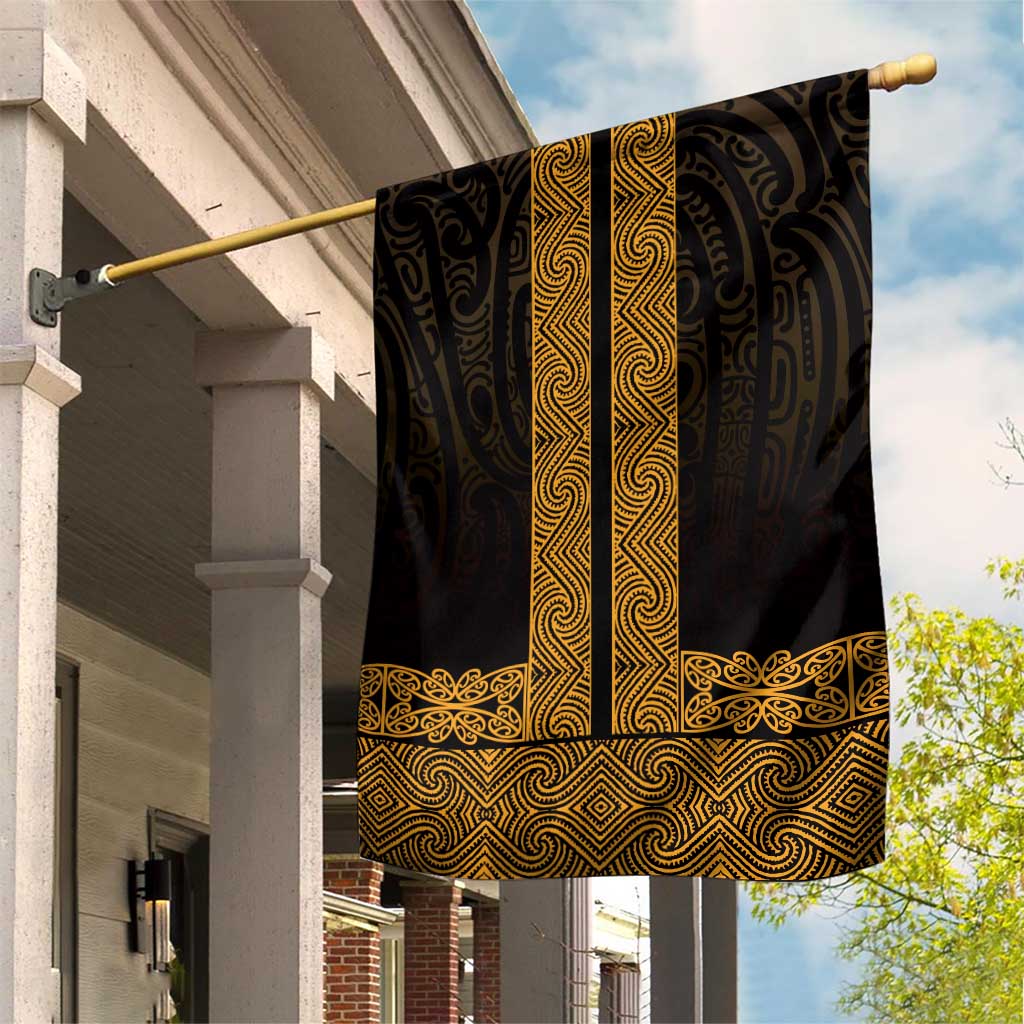 New Zealand Maori Kowhaiwhai Garden Flag Karaka Maui and Mangopare