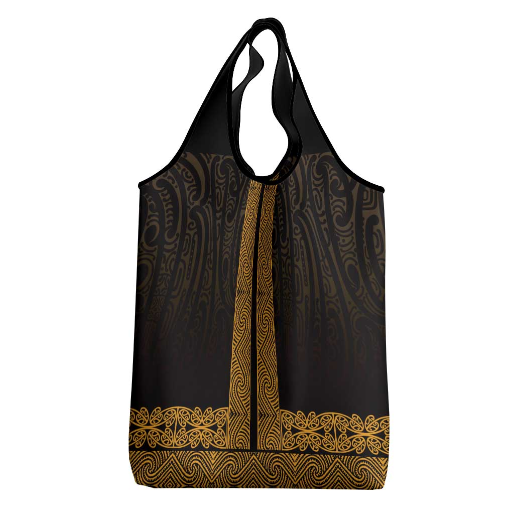 New Zealand Maori Kowhaiwhai Grocery Bag Karaka Maui and Mangopare