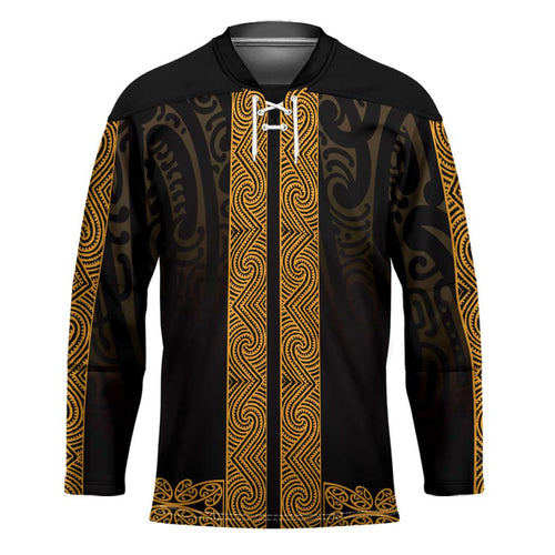 New Zealand Maori Kowhaiwhai Hockey Jersey Karaka Maui and Mangopare - Aussie Hoodie